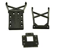 Front & Rear Skid Plates with Transmission Spacer Nitro Stampede (  )