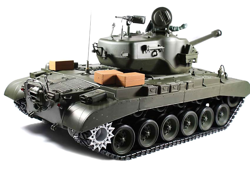 Радиоуправляемый танк HengLong Snow Leopard Pershing M26 Airsoft RC Battle Tank 1:16 PRO with Smoke RTR (3838-1PRO) (нажмите для увеличения)