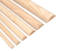 Pine Half Round Rod 10x1000mm 1pcs (  )