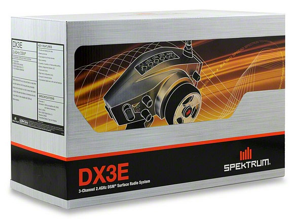 Spektrum DX3E 3-Ch 2.4GHz DSM Surface System (SPM3160) (нажмите для увеличения) Spektrum DX3E 3-Ch 2.4GHz DSM Surface System (SPM3160) (нажмите для увеличения)