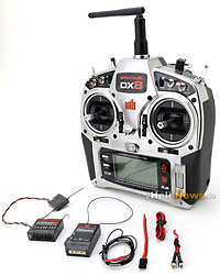 Spektrum DX8 System with AR8000 + TM1000 without Servo MD2 2.4GHz