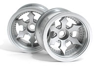 Spike Truck Wheel Matte Chrome 2.2in 55x50mm 2pcs