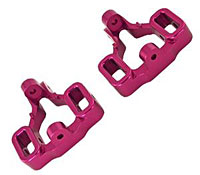 Aluminum Steering Block Supports Purple Savage 2pcs