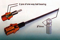 One-Way Extension Starter Stick Hex 6mm (  )