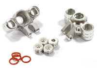 Steering Block Silver E-Revo 1/16 2pcs (  )