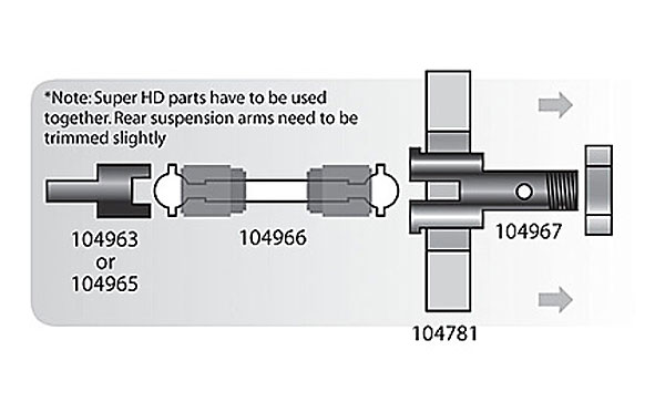 Привода колёсные Super Heavy Duty Drive Shaft 18x116mm Baja SC 2pcs (HPI-104966) (нажмите для увеличения) Привода колёсные Super Heavy Duty Drive Shaft 18x116mm Baja SC 2pcs (HPI-104966) (нажмите для увеличения)