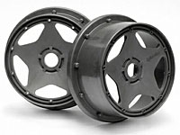 Super Star Front Wheel Gunmetal 120x60mm 2pcs (  )