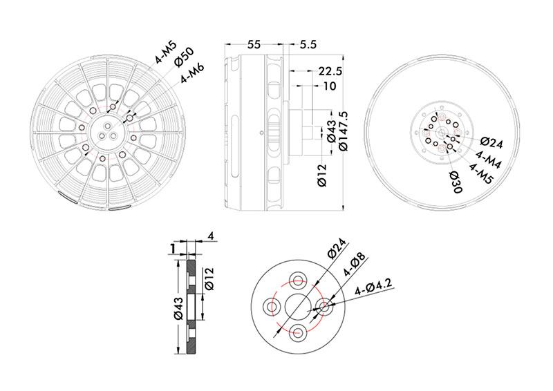 Бесколлекторный мотор T-Motor U15II 80kV Brushless Motor (TM-U15II-KV80) (нажмите для увеличения) Бесколлекторный мотор T-Motor U15II 80kV Brushless Motor (TM-U15II-KV80) (нажмите для увеличения)