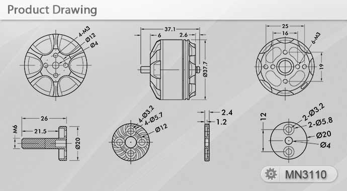 Бесколлекторный мотор T-Motor MN3110-15 780kV Brushless Motor Navigator Series (TM-MN3110-15) (нажмите для увеличения) Бесколлекторный мотор T-Motor MN3110-15 780kV Brushless Motor Navigator Series (TM-MN3110-15) (нажмите для увеличения)