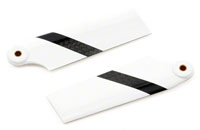 Carbon Fiber Tail Blades White T-Rex 550 90mm