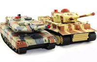 HuanQi 558N Tigr I vs Leopard 2A5 Infrared Remote Control Battle Tank Set 1:24 (  )