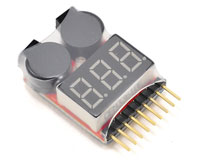IMaxRC 1-8S LiPo Battery Voltage Tester and Low Voltage Buzzer Alarm (  )