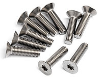 Titanium Flat Head Screw M5x16mm 10pcs