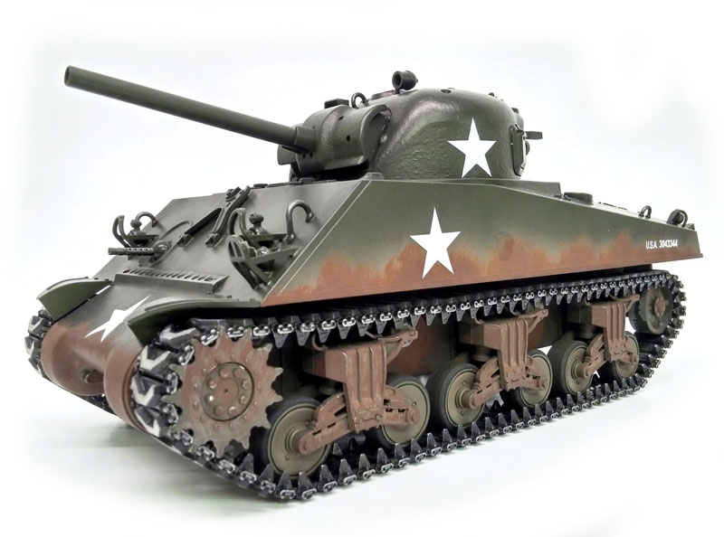 Радиоуправляемый танк Torro Sherman M4A3 75mm Airsoft RC Tank PRO 1:16 Metal with Wooden Box 2.4GHz (TR1112400760) (нажмите для увеличения)
