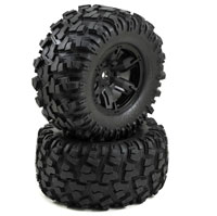 X-Maxx Pre-Mounted Tires & Wheels 2pcs