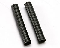 Heat Shield Tubing Fiberglass Black 2pcs