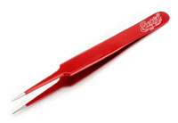 Excel Straight Point Tweezers Red (  )