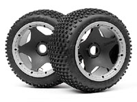 Dirt Buster Block Tire HD Compound on Black Wheel 170x80mm 2pcs