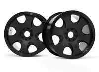 Warlock Wheel Black 83x56mm Hex 17mm 2pcs