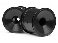 Dish Wheel Black 2.2in 2pcs (  )