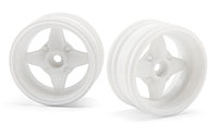 MX60 Four Spoke Wheel White 0mm Offset 2pcs