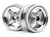 MX60 Four Spoke Wheel Matte Chrome 0mm Offset 2pcs