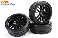 Radials 2.2 8 Spoke Black 4pcs (  )