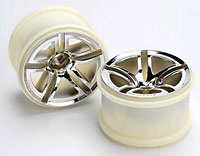 Twin-Spoke Nitro Rear / Electric Front Wheels 2.8 Chrome Jato HEX12mm 2pcs (  )