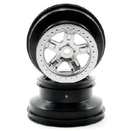 SCT Satin Chrome Black Beadlock Wheels 2.2/3.0 2pcs (  )