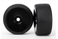 Traxxas Pre-Mounted Front Tire & Dish Wheels Black XO-1 2pcs