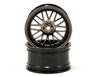 Rear Deep Mesh Wheel 54x30mm Matte Gun 2pcs (  )