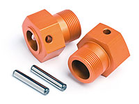 Wheel Hex Hub 24x27mm Orange 2pcs (  )