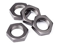 Wheel Nut 17mm Gun Metal 4pcs (  )