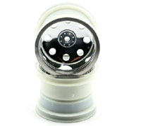 Satin Chrome Wheels Front 2.2 HEX12mm 2pcs (  )