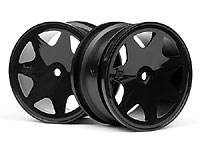 Ultra 7 Wheels Black 35mm 2pcs