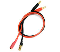 5.5mm Banana Plug to 4.0mm Banana Plug Wire (  )