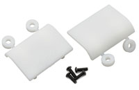 RPM Replacement Lower Shock Skid Plate for HPI Baja 5b White