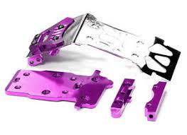 Steel Rear Skid Plate Purple Savage XS (  )