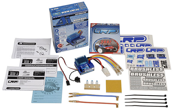 Электронный регулятор LRP A.I. Brushless Reverse Digital (LRP-80100) (нажмите для увеличения) Электронный регулятор LRP A.I. Brushless Reverse Digital (LRP-80100) (нажмите для увеличения)