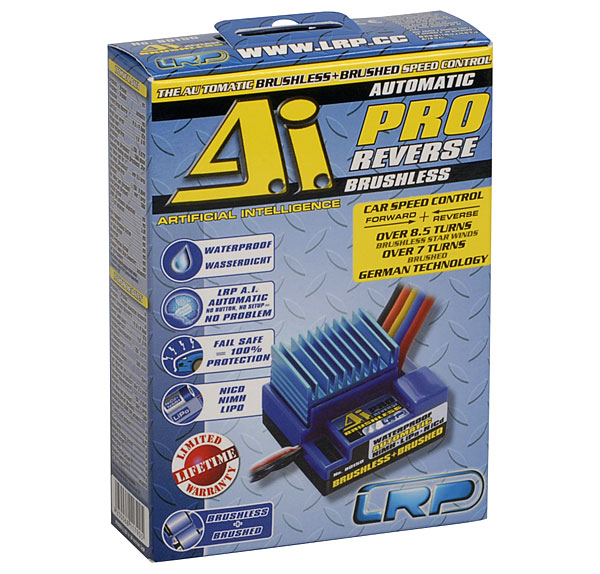 Электронный регулятор LRP A.I. Brushless Pro Reverse Digital 150A (LRP-80150) (нажмите для увеличения) Электронный регулятор LRP A.I. Brushless Pro Reverse Digital 150A (LRP-80150) (нажмите для увеличения)