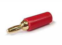 Amass D2.5mm Gold Plated Connector 30VAC-60VDC 12A Red 1pcs (  )