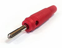 Amass D4.0mm Brass Nickel Plated Connector 30VAC-60VDC 32A Red 1pcs (  )
