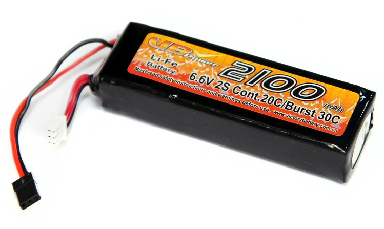 Аккумулятор передатчика VBPower RX Battery 2S LiFe 6.6V 2100mAh 20C (VB-RX-2100) (нажмите для увеличения)