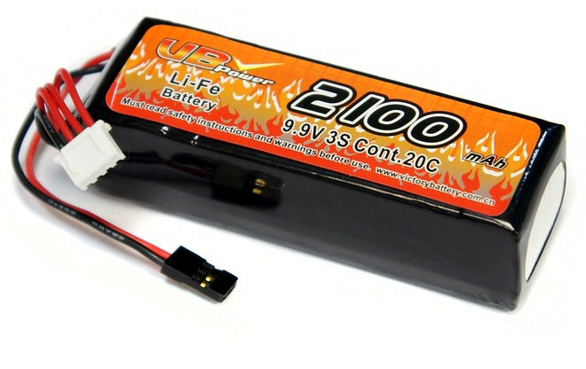 Аккумулятор передатчика VBPower TX Battery 3S LiFe 9.9V 2100mAh 20C (VB-TX-2100) (нажмите для увеличения)