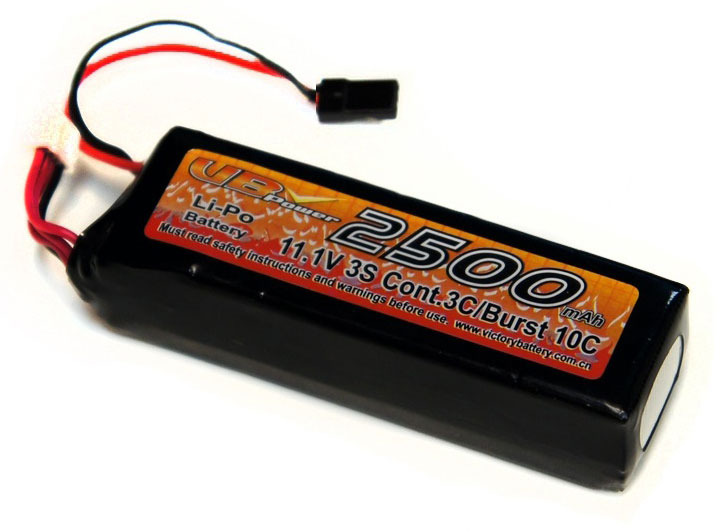 Аккумулятор передатчика VBPower TX Battery 3S LiPo 11.1V 2500mAh 3C Type-B (VB-TX-2500-B) (нажмите для увеличения)