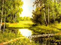 Birch Grove - Painting By Numbers 40x50cm (  )