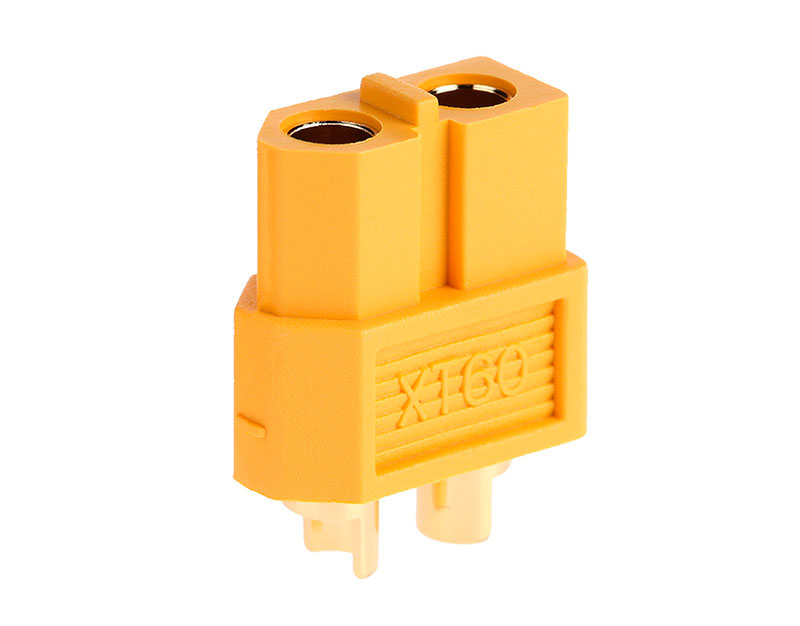 Коннектор Amass XT60 Female Yellow 3.3mm Connector (AM-1010C-F) (нажмите для увеличения)