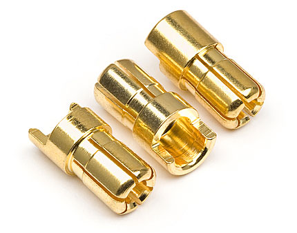 Коннектор Gold Connectors 6.0mm Male 3pcs (HPI-101952) (нажмите для увеличения)