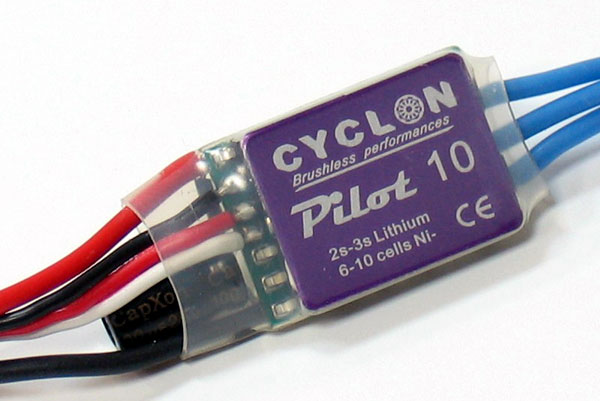 Электронный регулятор Kyosho Cyclon Pilot 10A BLS ESC (70022-10) (нажмите для увеличения)