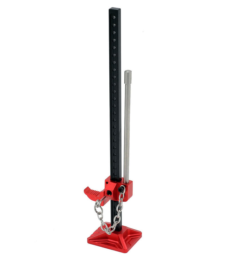Домкрат декоративный для краулеров Integy Crawler Scale Metal High Lift Jig 1/10 Red (INT-C25881RED) (нажмите для увеличения)
